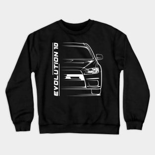 Lancer Evolution X Silhouette Crewneck Sweatshirt